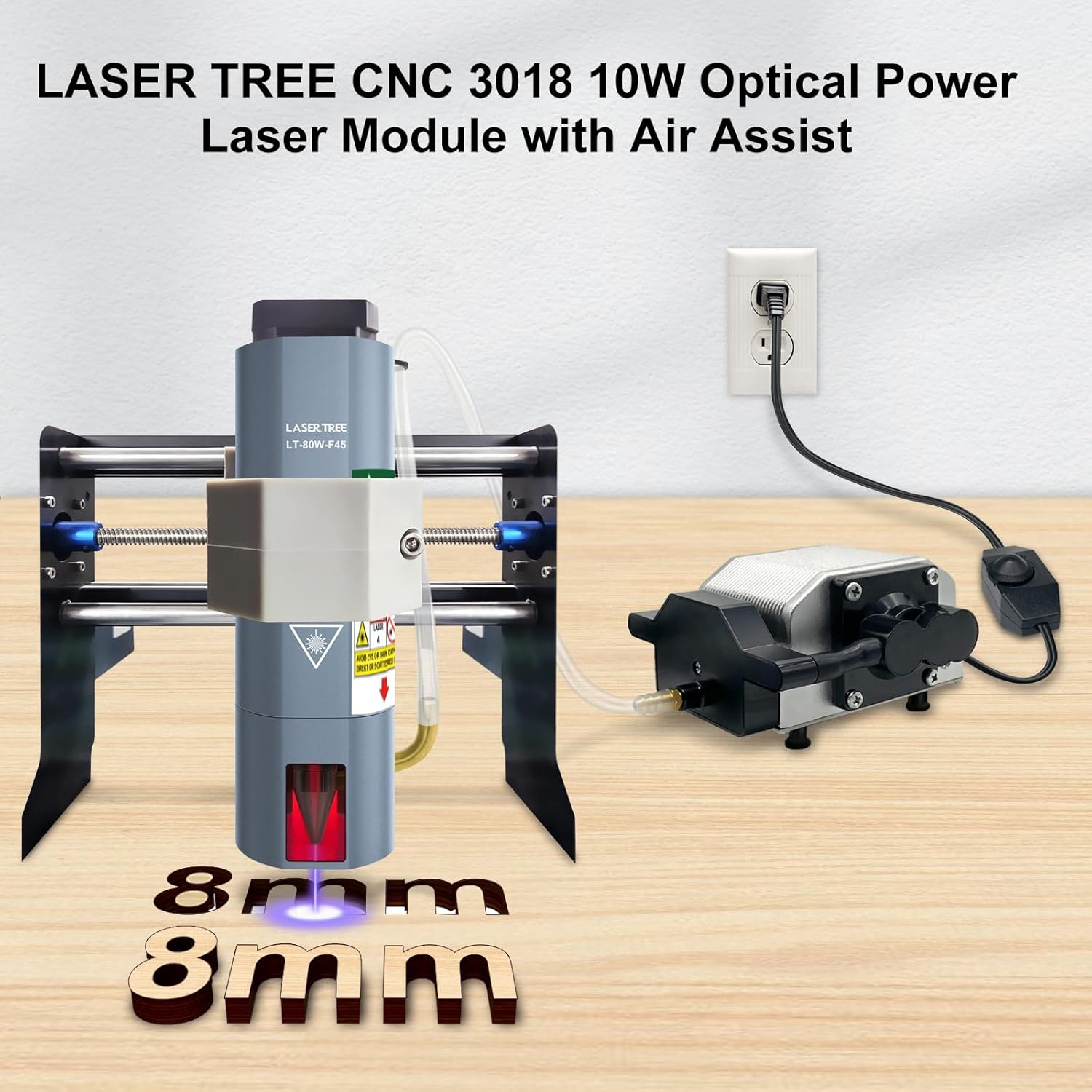 LASER TREE CNC 3018 - Kit Modulo Laser 10W Ottici - immagine 8