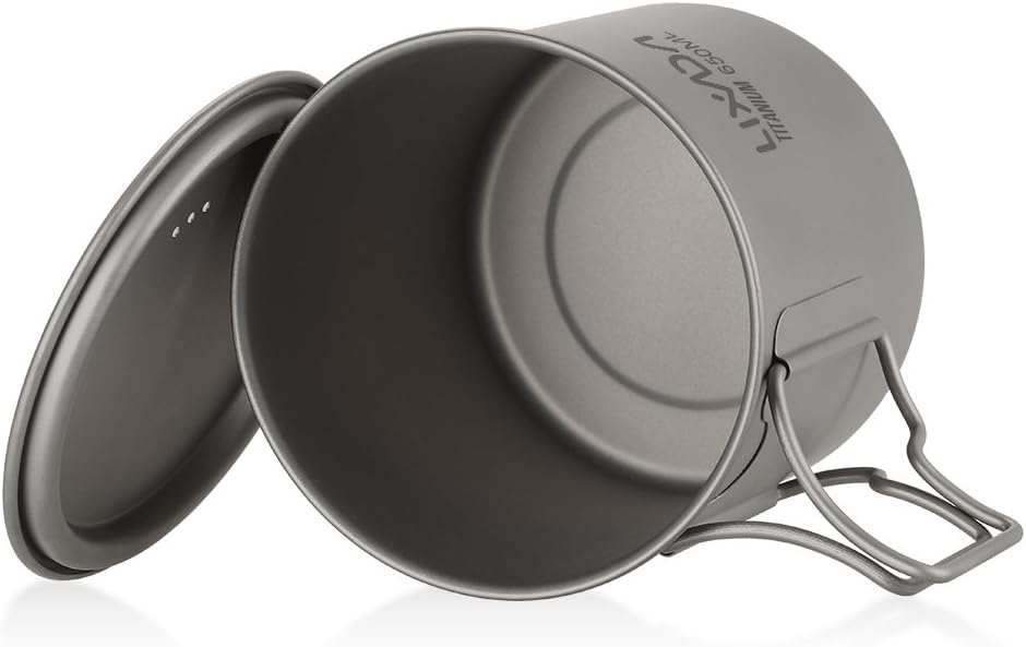 Lixada Titanium Cup Pot Ultralight 900ml - immagine 5