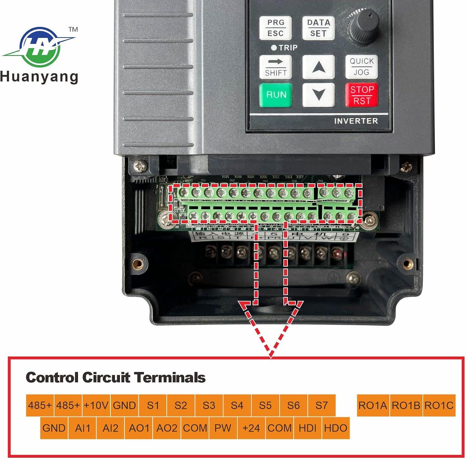 Convertitore di Frequenza VFD 380V 2.2KW 3PS | Hy Huanyang | Velz