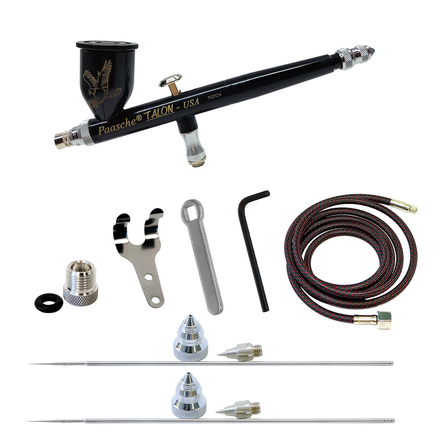 Paasche Airbrush C-TG3AS-BB Aerografo, Nero