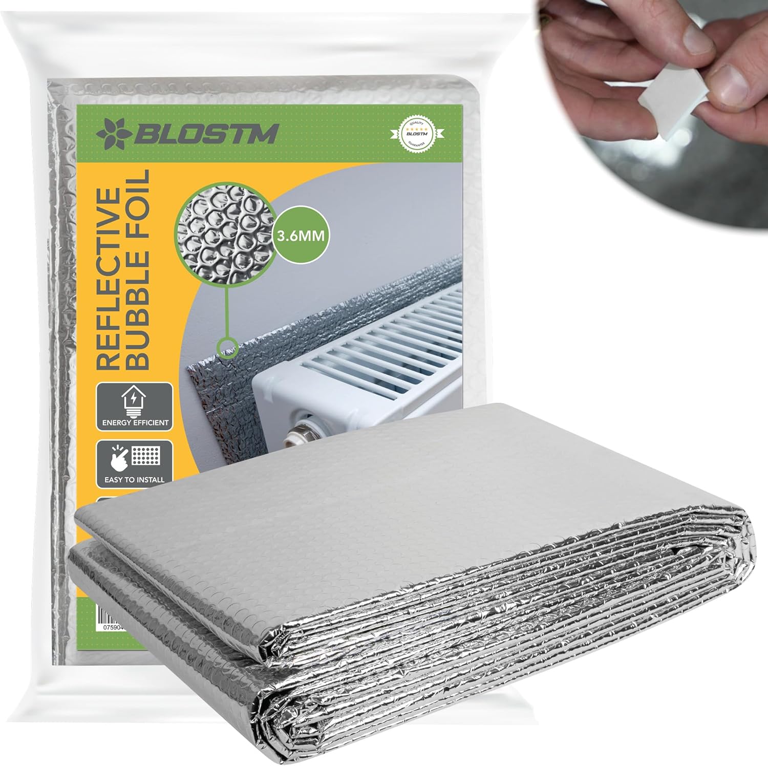 Blostm Pannelli Termoriflettenti Per Termosifoni 5m x 60cm - immagine 1