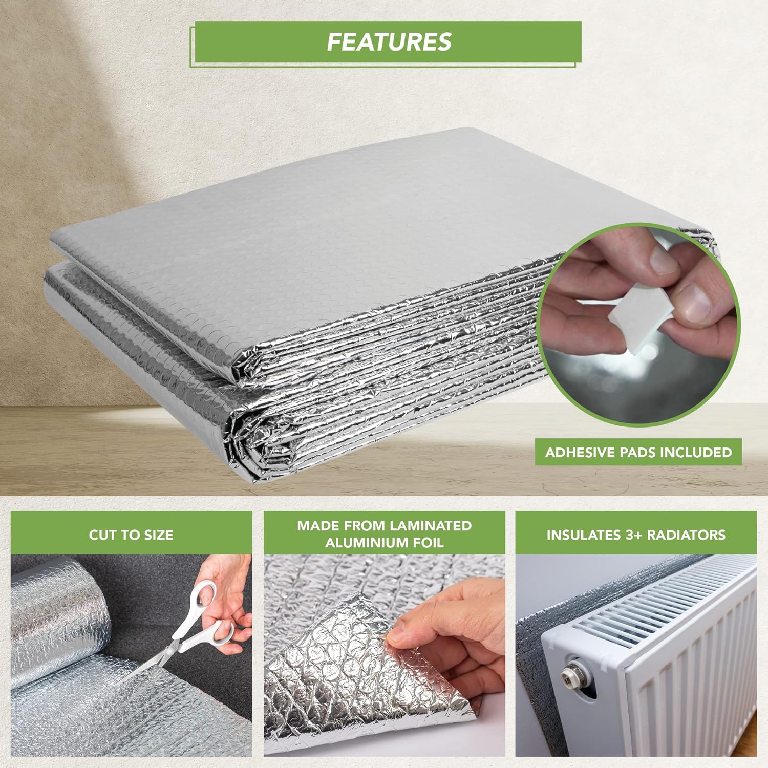 Blostm Pannelli Termoriflettenti Per Termosifoni 5m x 60cm - immagine 3