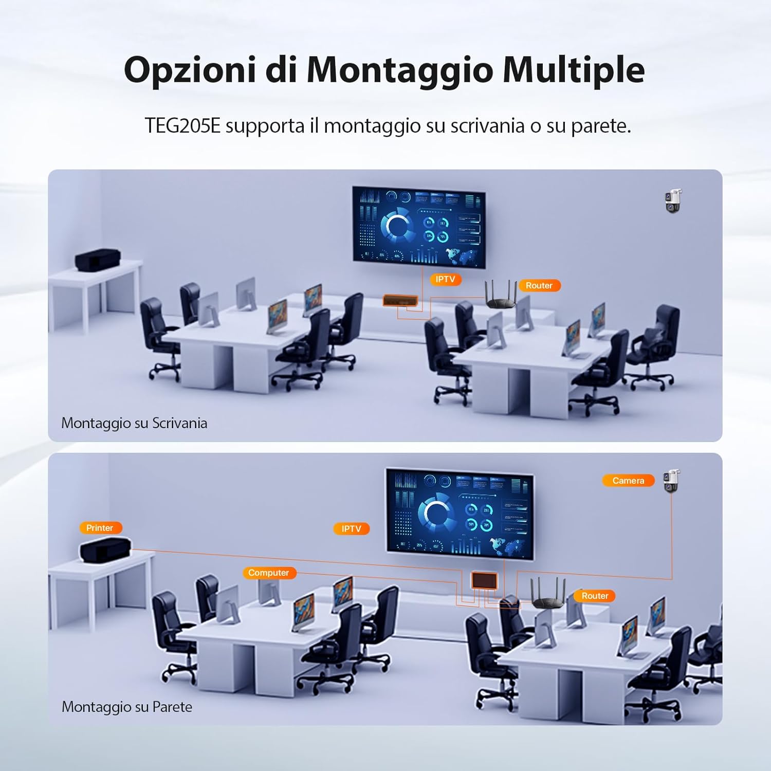Tenda TEG205E - Switch Managed 5 Porte Gigabit RJ45 - immagine 6