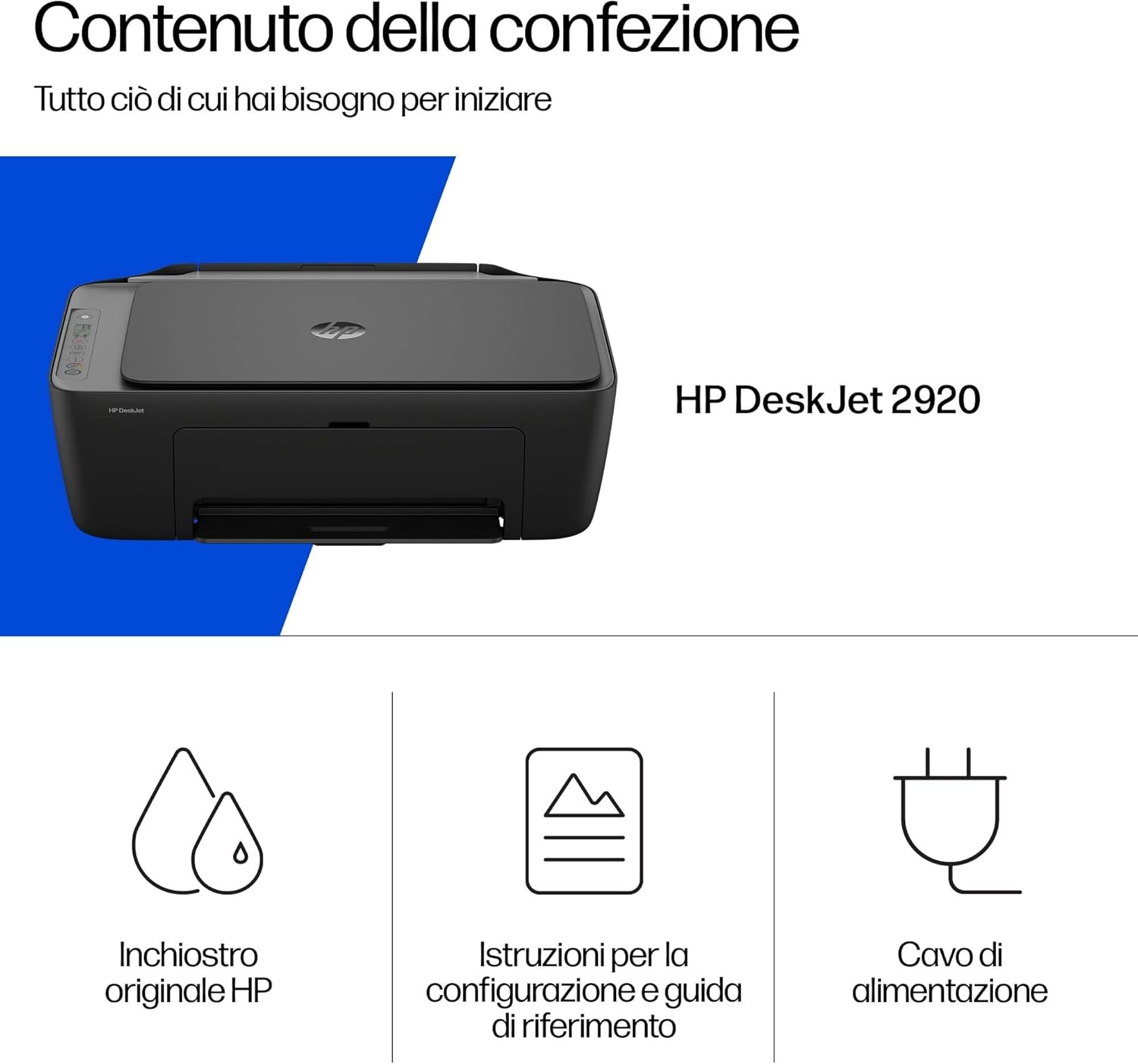 Hp DeskJet 2920 89F97B - Stampante Multifunzione A4, Nera - immagine 7