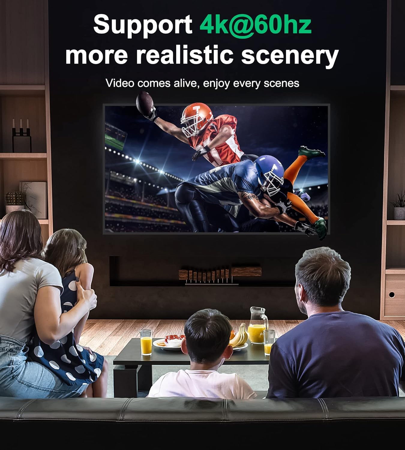 Gana Splitter HDMI 4K 60 Hz Bidirezionale, Nero - immagine 4