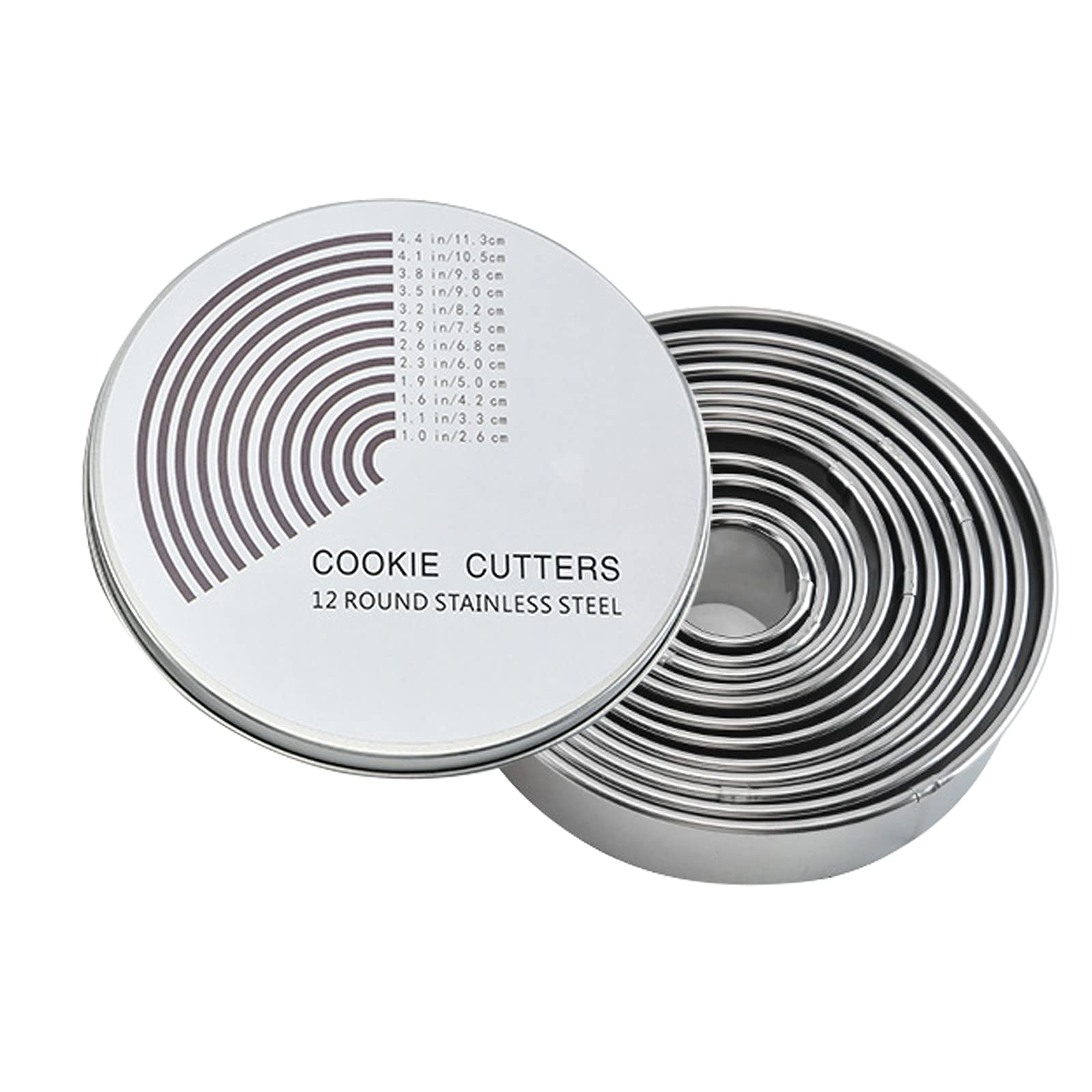 Coppapasta Rotondo (12 Pezzi) - Set da Taglio per Biscotti