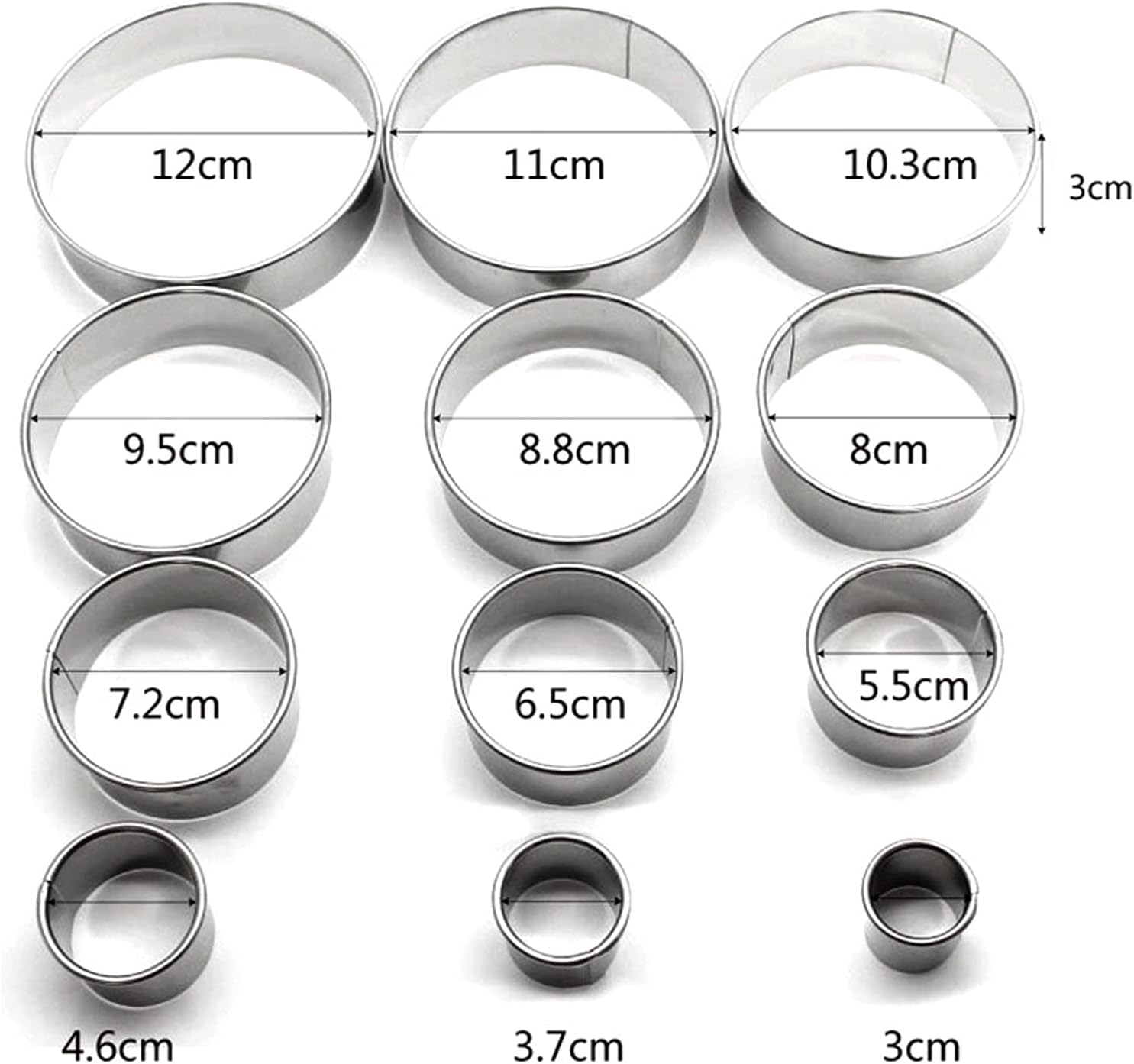 Coppapasta Rotondo (12 Pezzi) - Set da Taglio per Biscotti - immagine 2