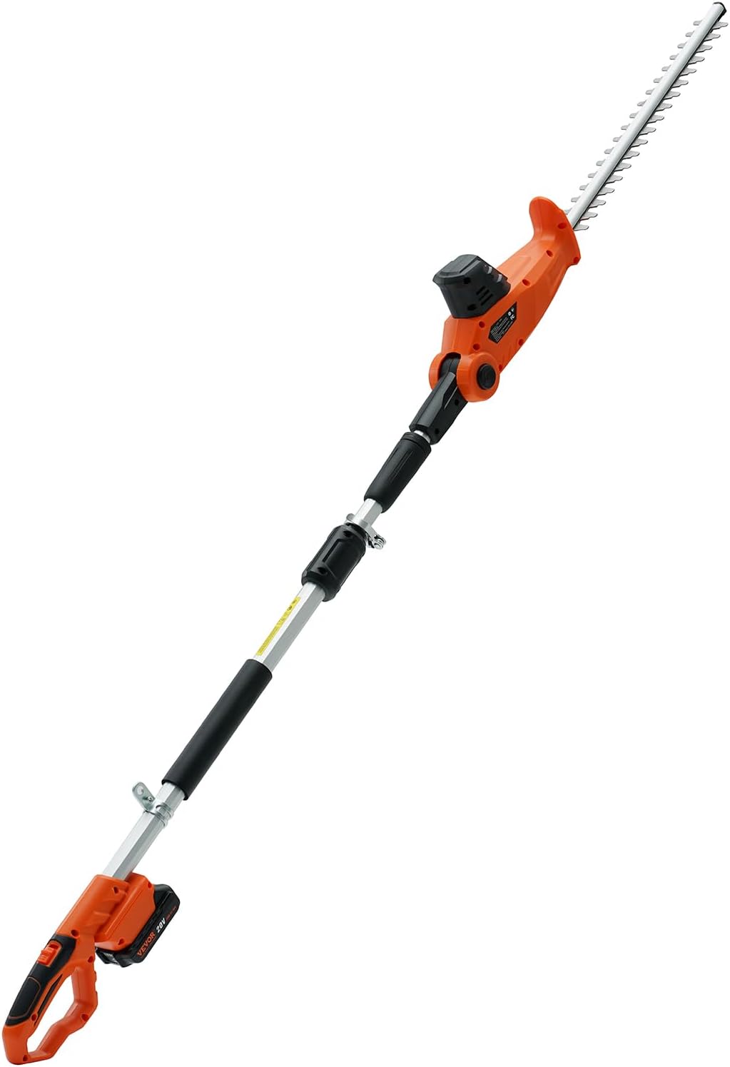 Vevor Tagliasiepi Elettrico a Batteria 20V, Lama 45,7 cm