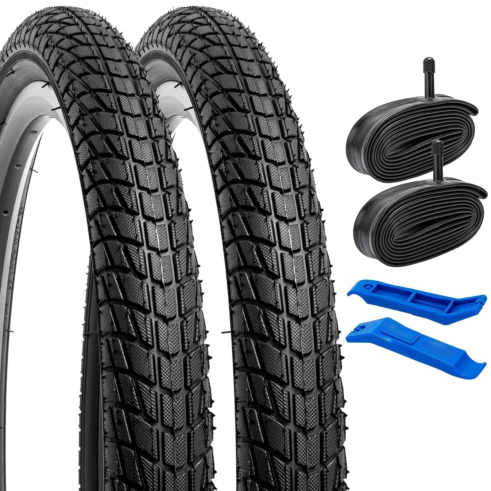 Yunscm Pneumatici Pieghevoli 20x1.75 + Camere d'aria (2 pz)