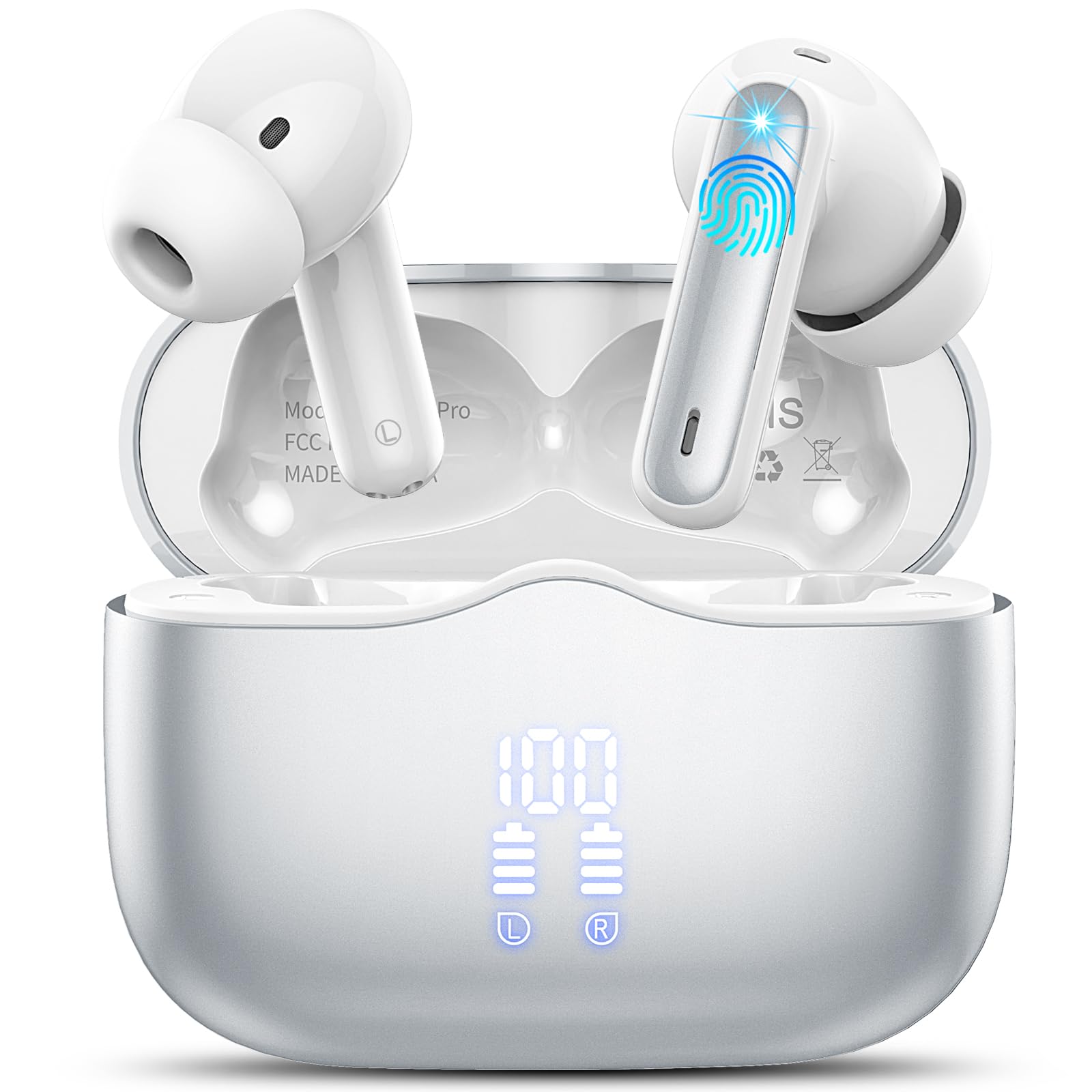 Xinwld Cuffie Bluetooth 5.3 Stereo HiFi 40 Ore