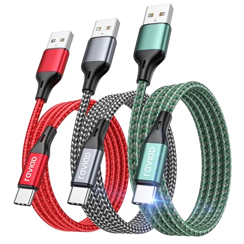 Raviad Cavo USB Type-C Ricarica Rapida 3 Pezzi 2m