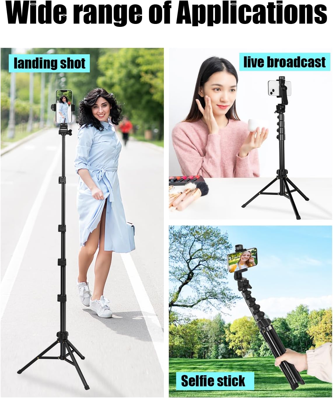 Cambofoto Treppiedi per Telefono 168cm - immagine 2