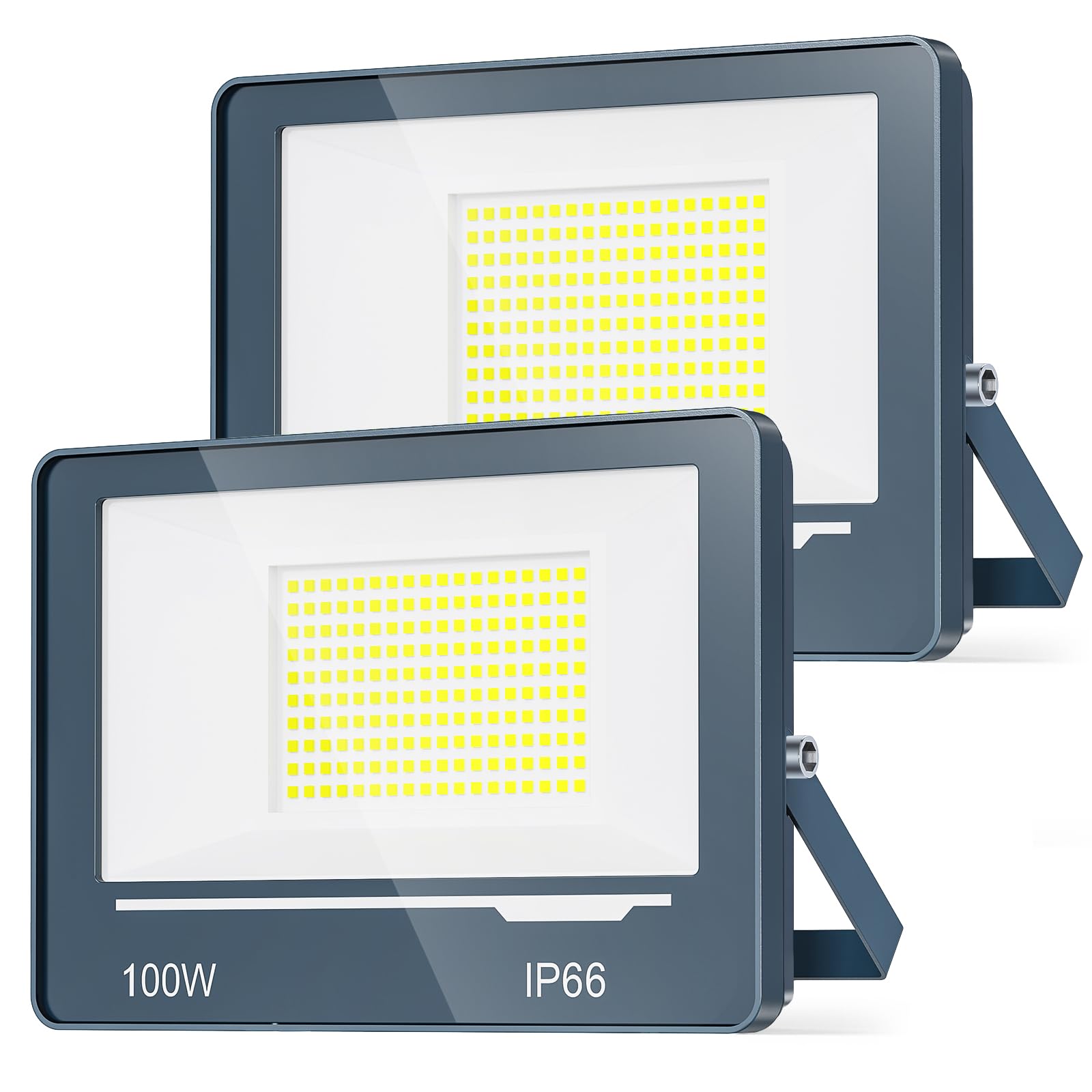 Topaubub Faretto LED da Esterno 100W 10000LM (2 Pezzi)