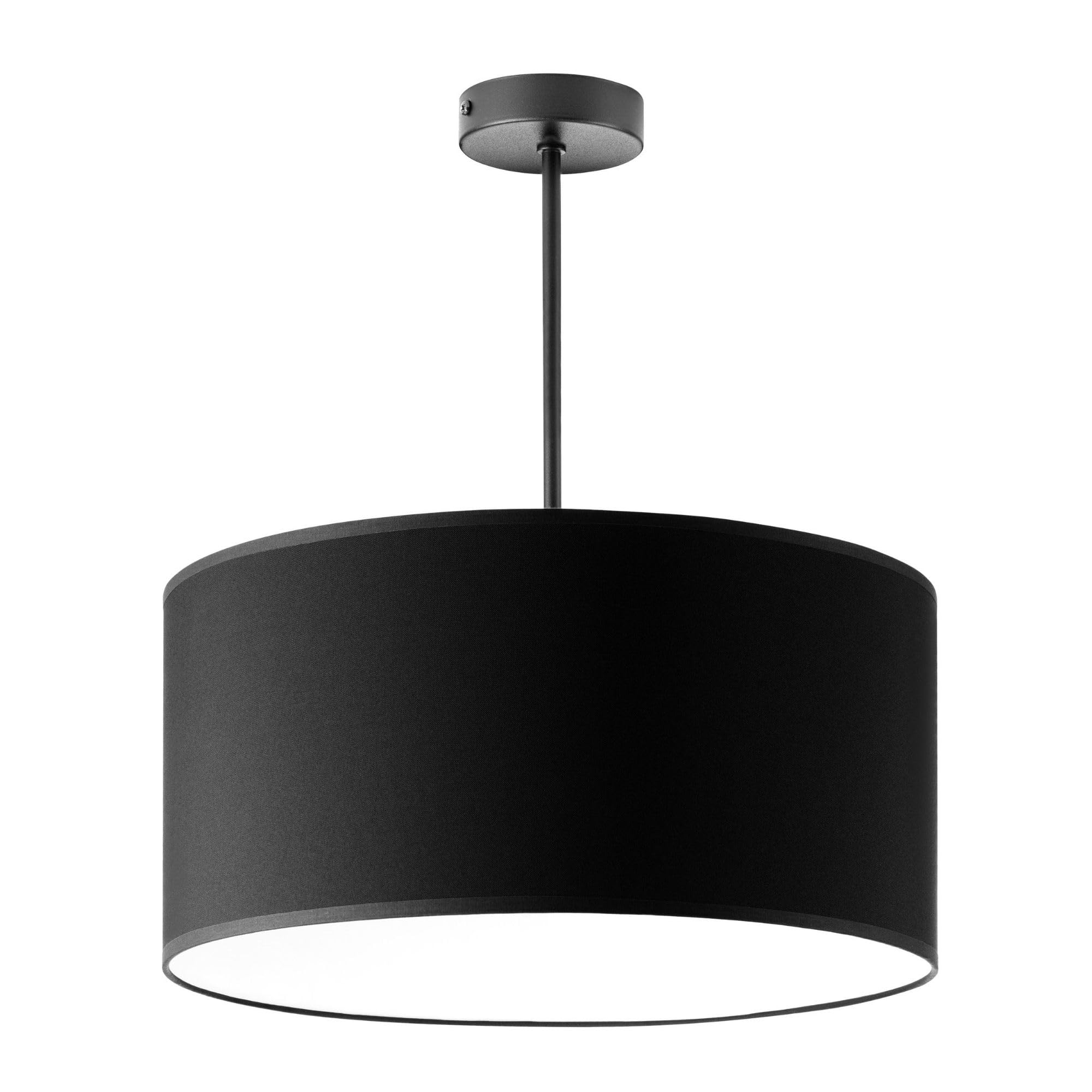 Miratic Lampada a Sospensione Corta E27, Nera