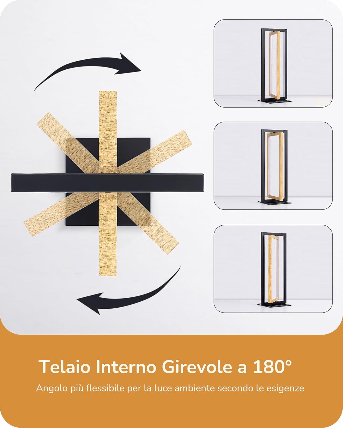 Edishine Lampada da Comodino LED Touch Dimmerabile - immagine 4