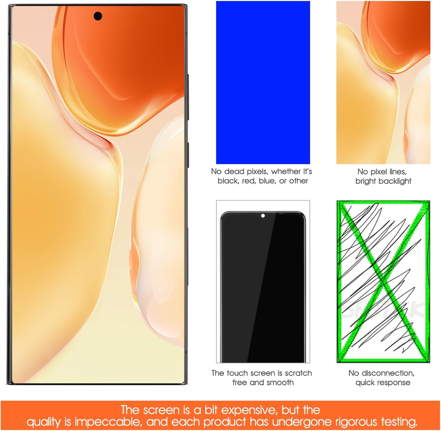 AGCUT Display OLED LCD per Samsung Galaxy S23 Ultra 5G - immagine 6