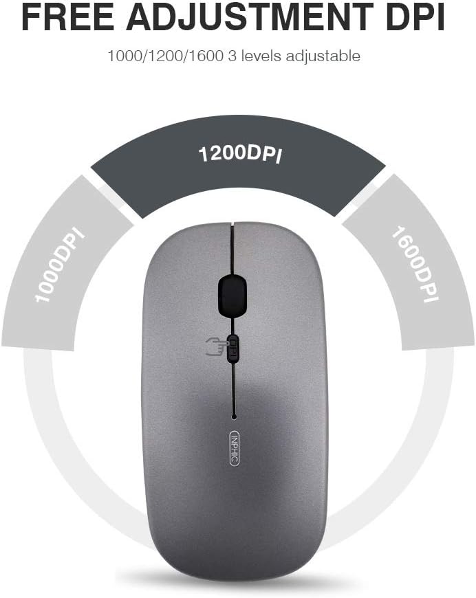 Inphic Mouse Wireless Ricaricabile Ultra Sottile - immagine 5