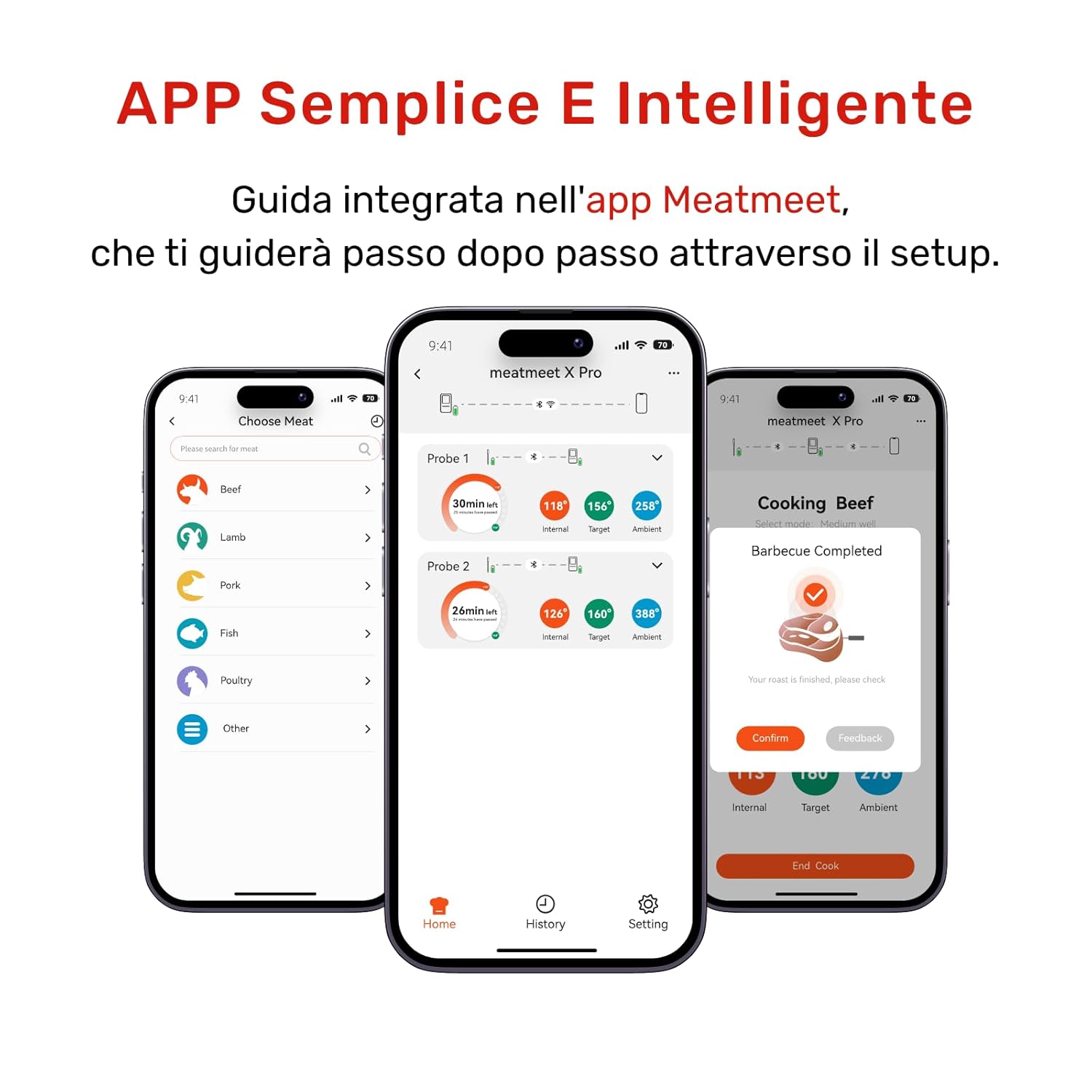 X Pro Termometro per Carne Wi-Fi e Bluetooth - immagine 5