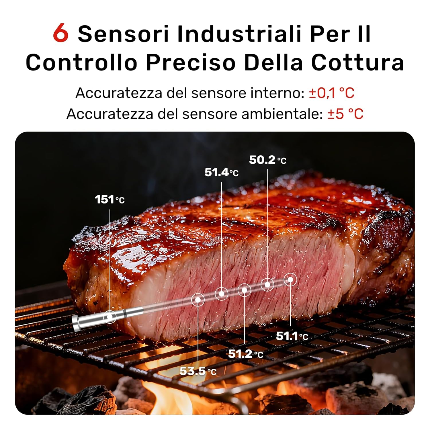 X Pro Termometro per Carne Wi-Fi e Bluetooth - immagine 6