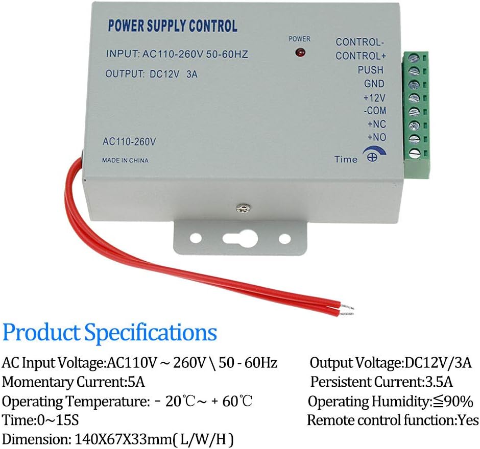 Ftstech Kit Sicurezza Porta Controllo Accesso 125 KHz - immagine 3