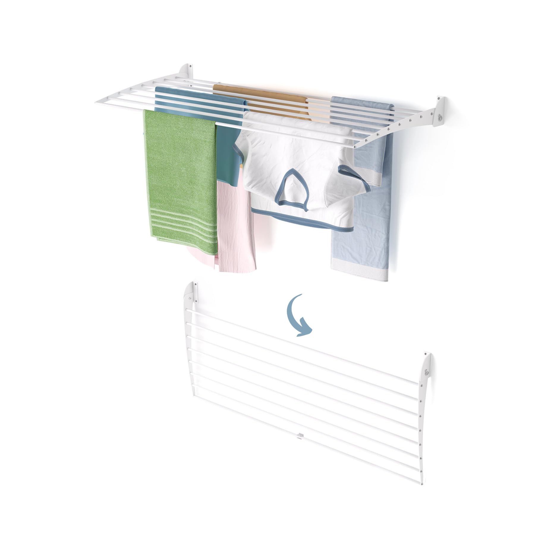 Foxydry Fold - Stendibiancheria da Parete Verticale Bianco