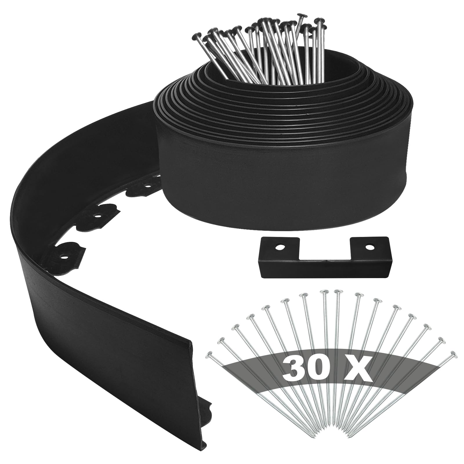 Yeebeca Bordura Per Aiuola 10CM x 10M con 30 Ancoraggi