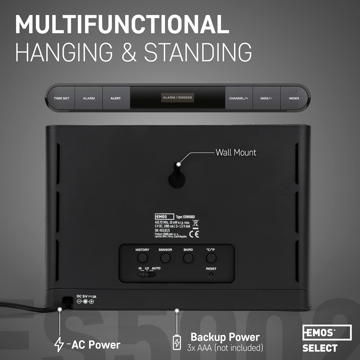 Emos Stazione Meteo Wireless con Display a Colori - immagine 7