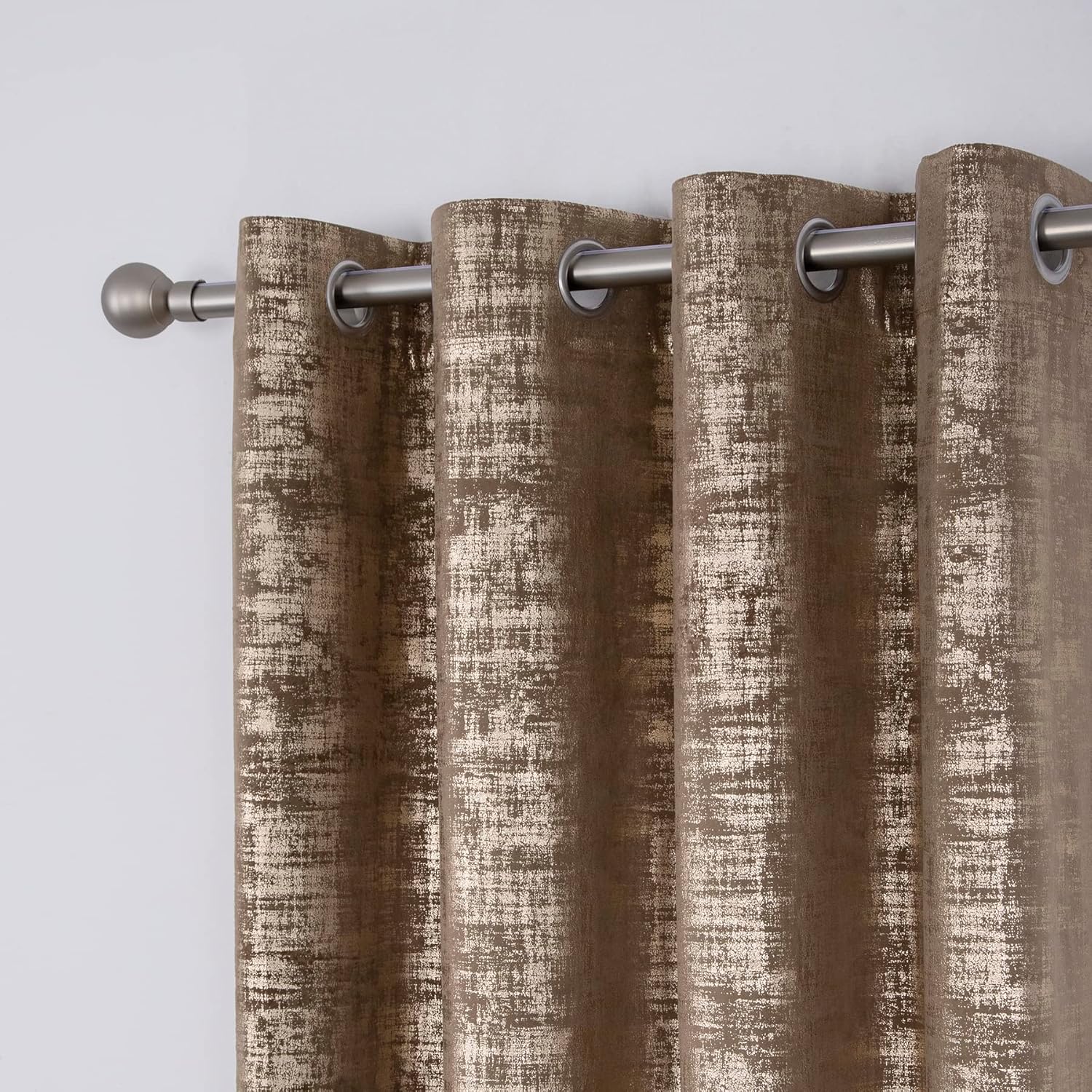 Always4u Tende Oscuranti Velluto Dorato 140x260 cm, Set 2 - immagine 8