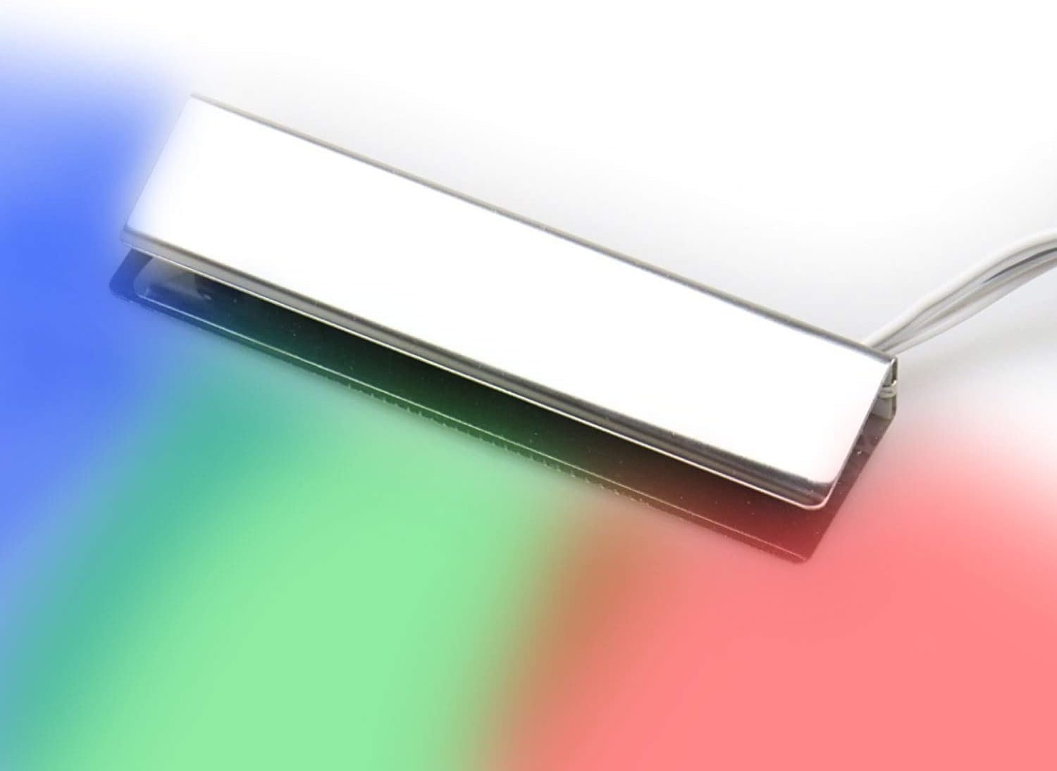 kalb Material für Möbel Lampada RGB a LED per bordi di vetro Illuminazione per ripiani in vetro Lampade per vetrine Clip Vetro, selezione: SET da 6 pezzi