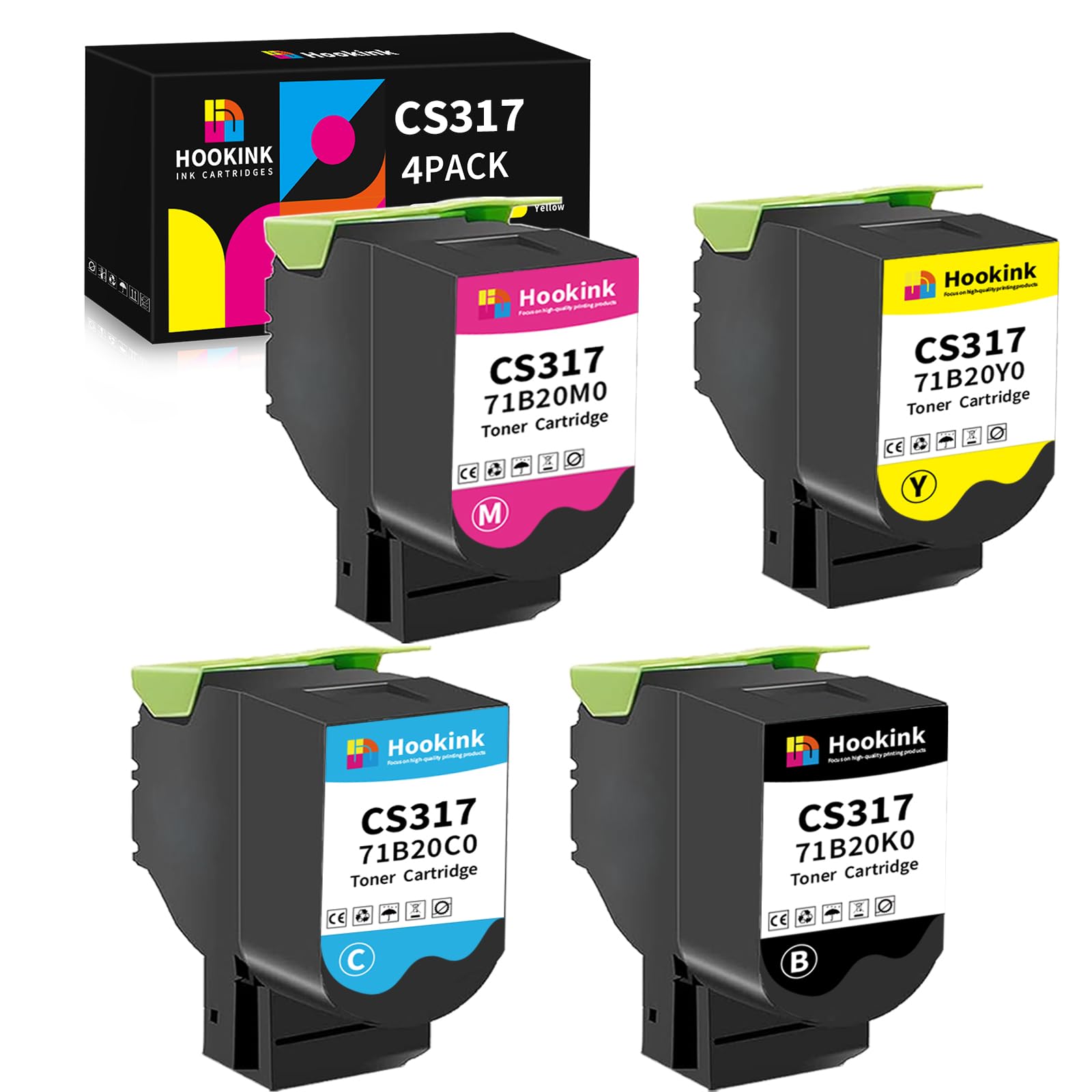 CS317 CX317 Cartucce Toner Compatibili per Lexmark