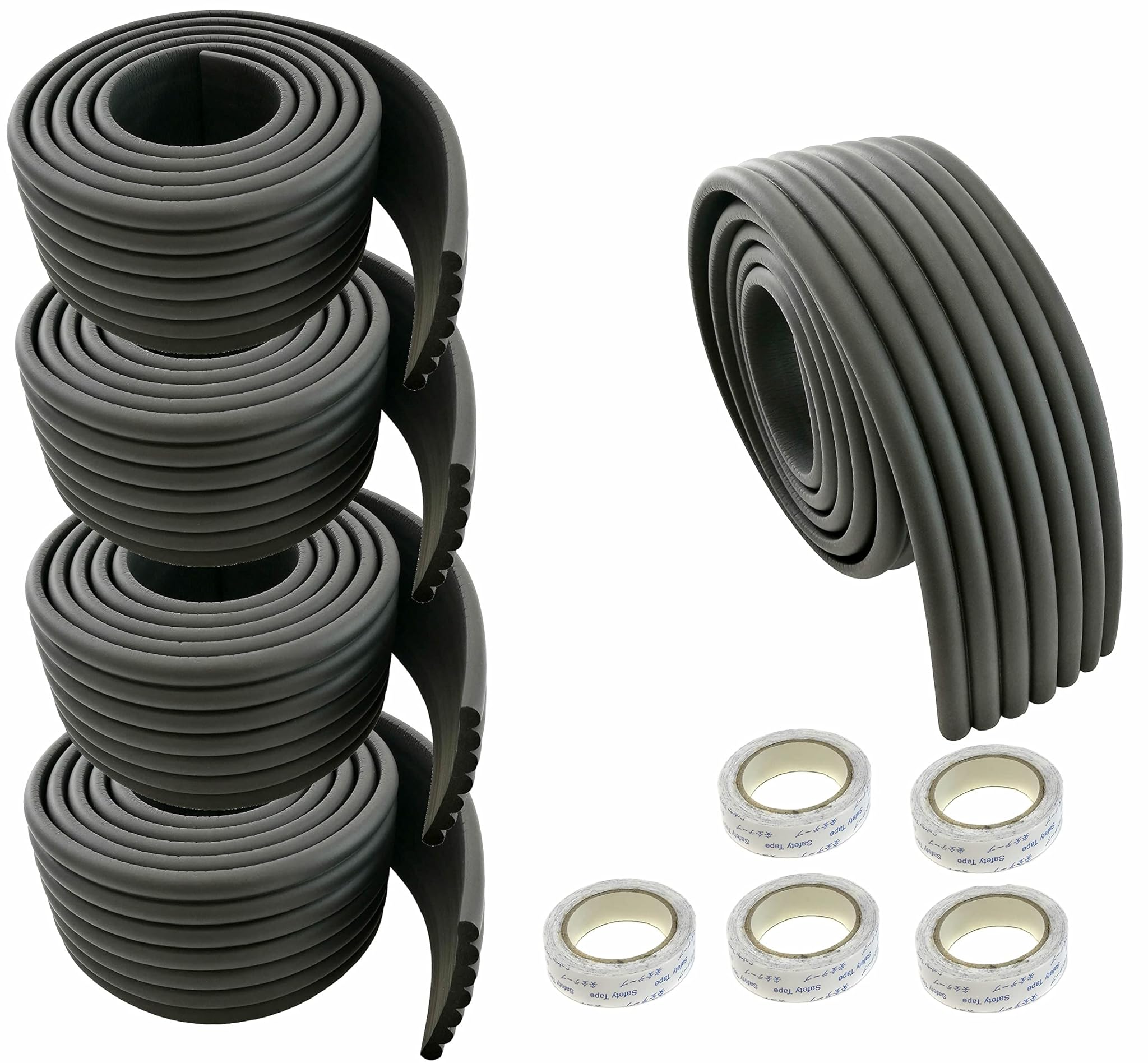 Himry Rotolo di Mousse Antichoc 1000cm x 80mm, Nero