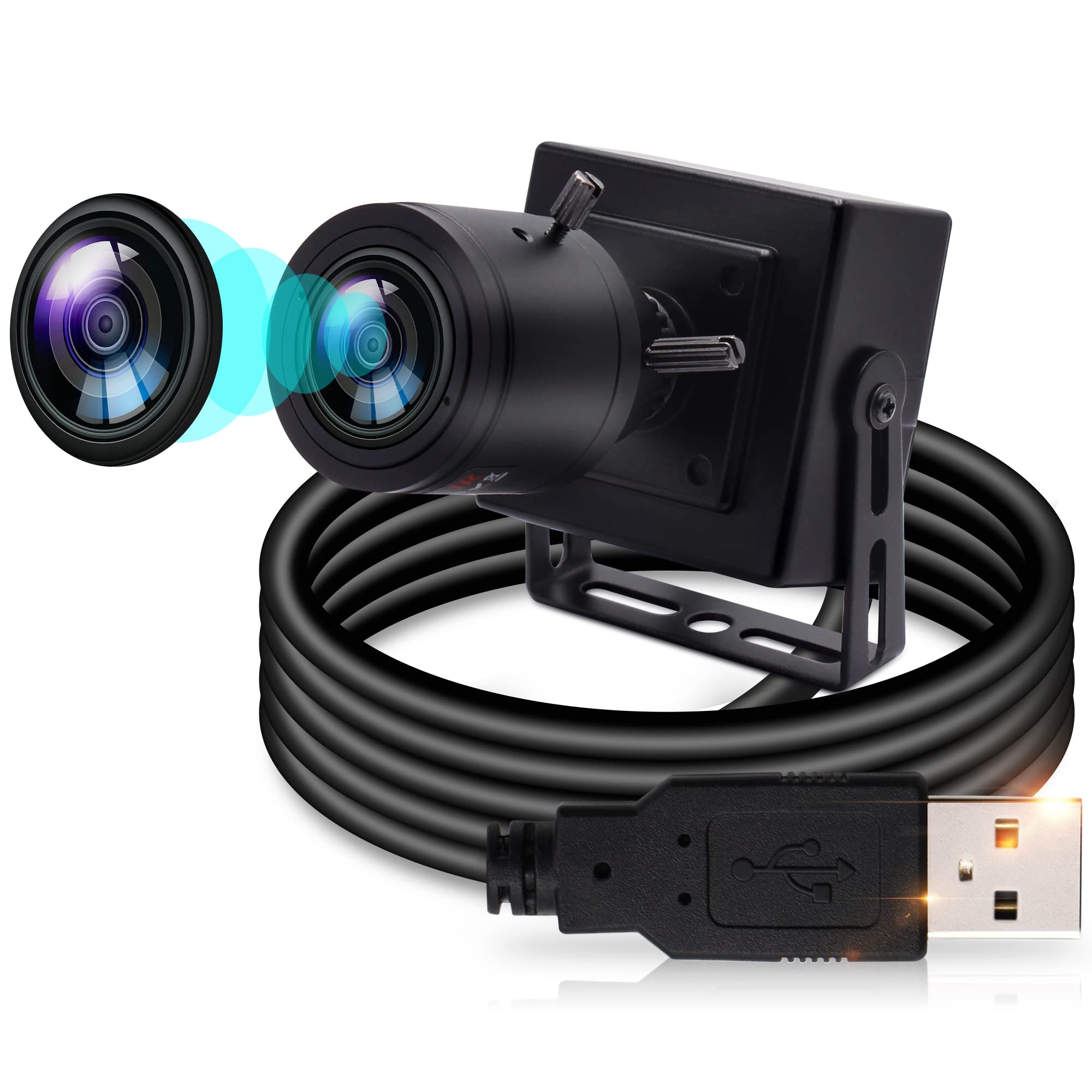 Elp Webcam Varifocus 1080P USB 2MP IMX323