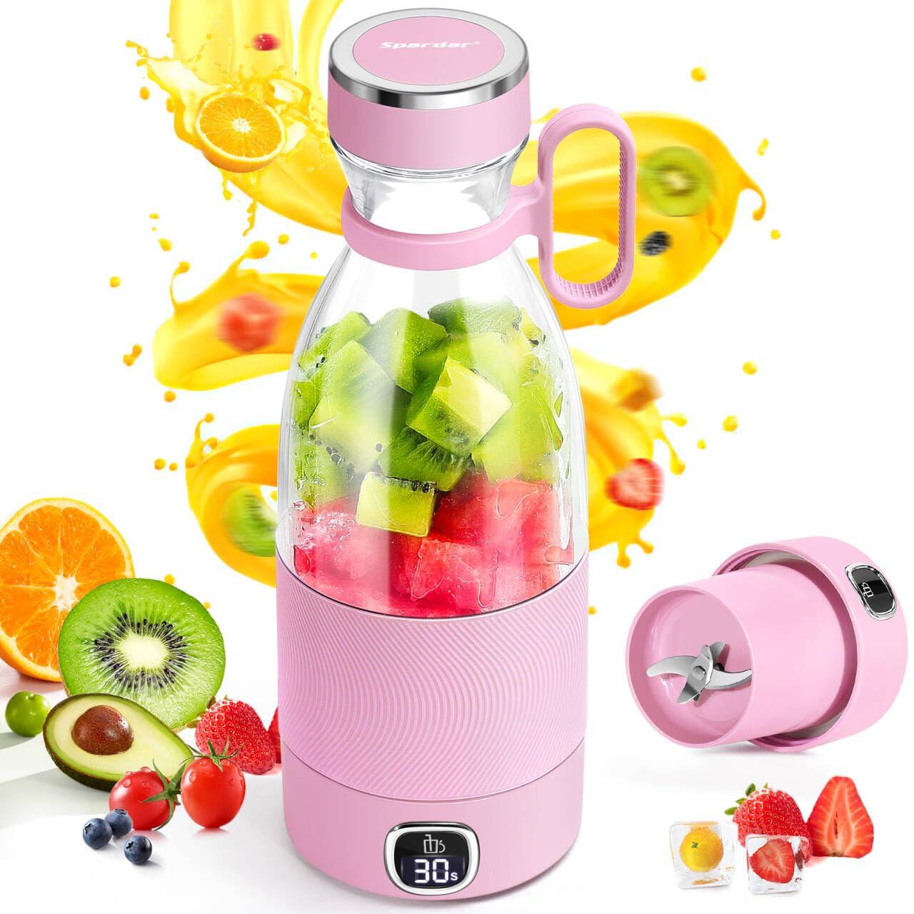 Frullatore Portatile 350ml con Display LED