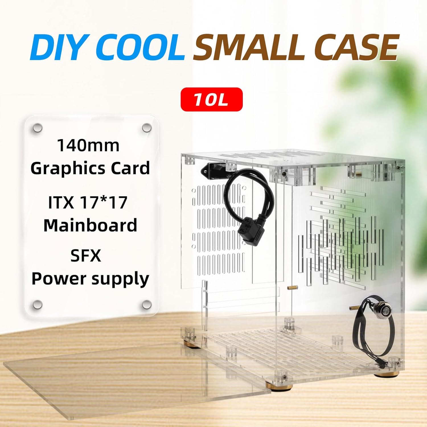 Custodia Mini ITX in Acrilico Trasparente - immagine 2