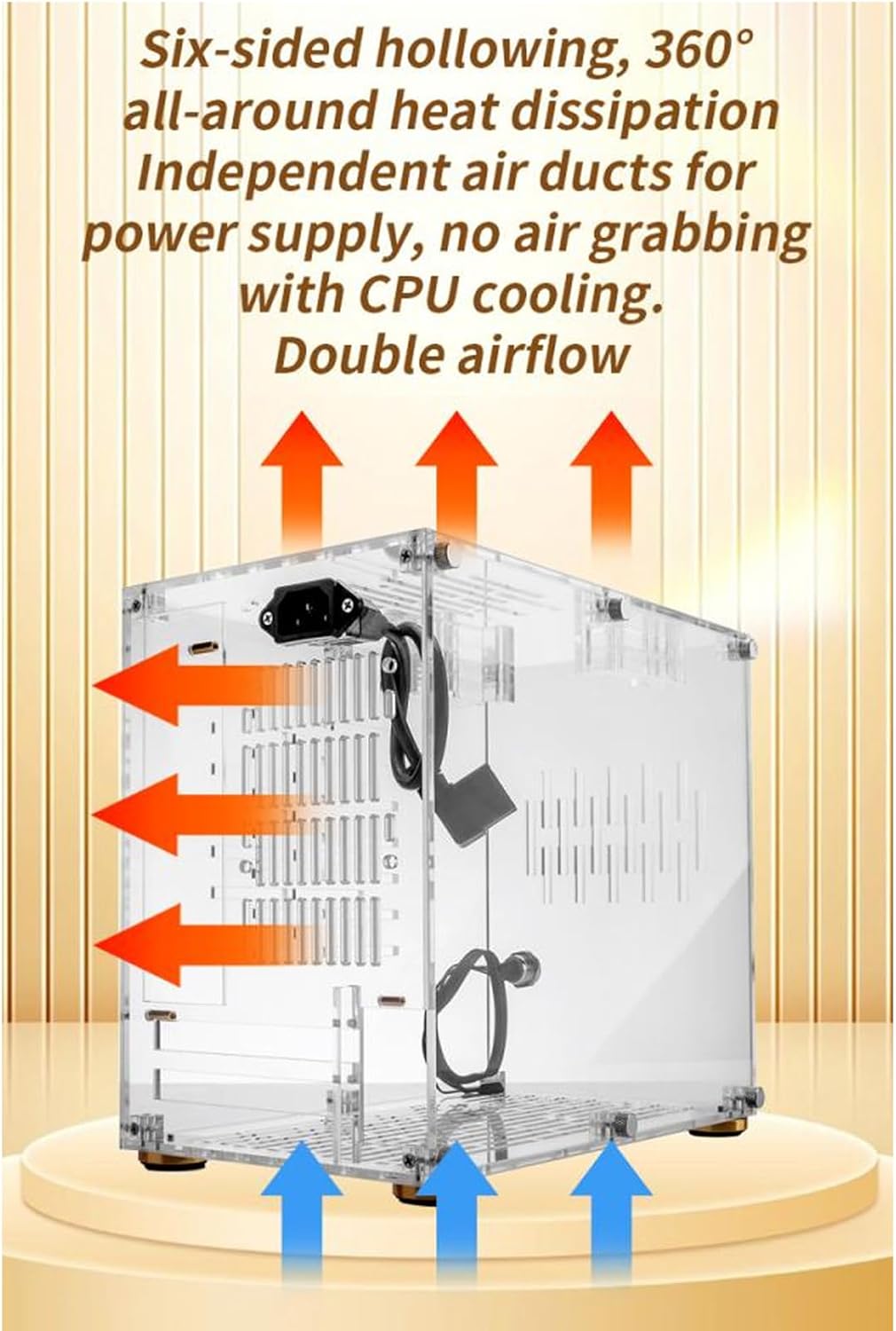 Custodia Mini ITX in Acrilico Trasparente - immagine 4