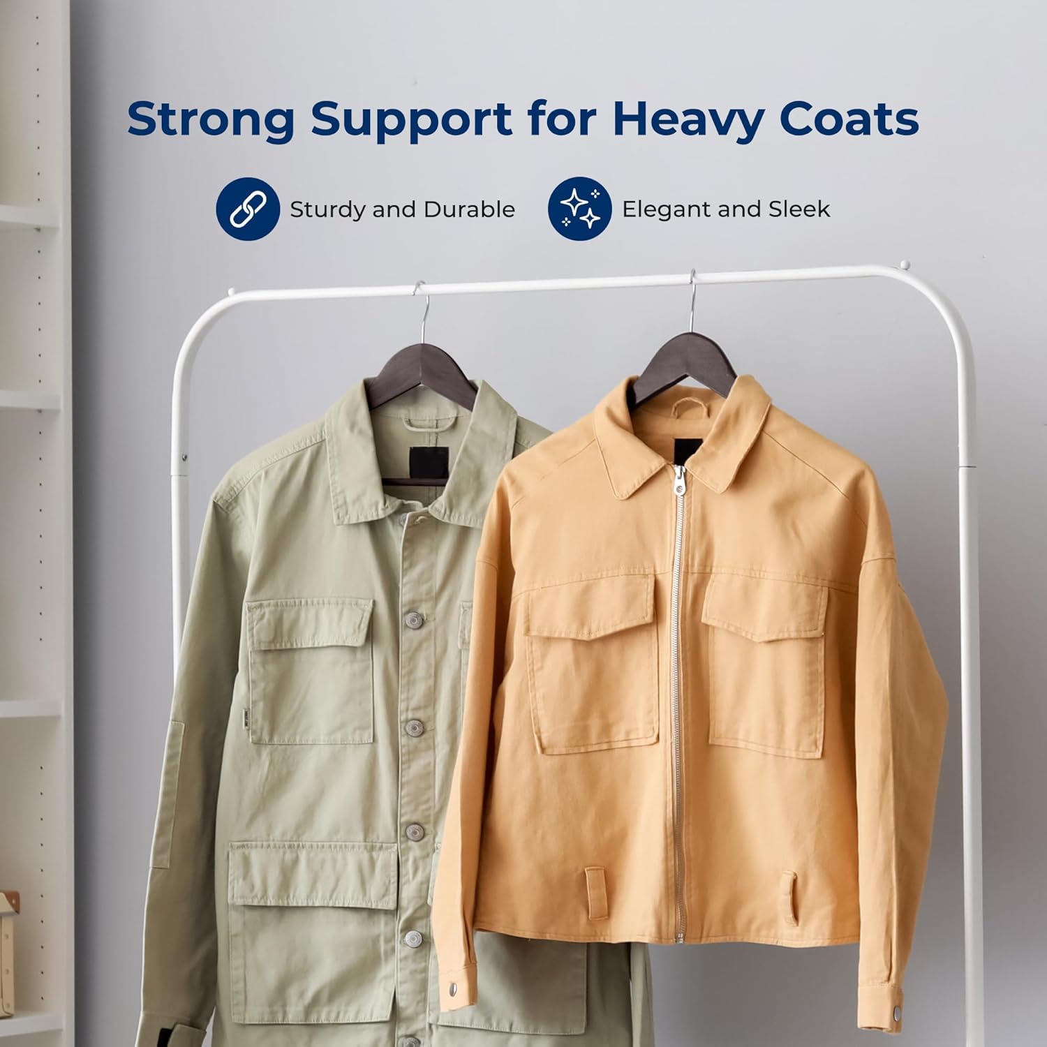 Serenelife Grucce Appendiabiti in Legno - 80 Pezzi - immagine 4