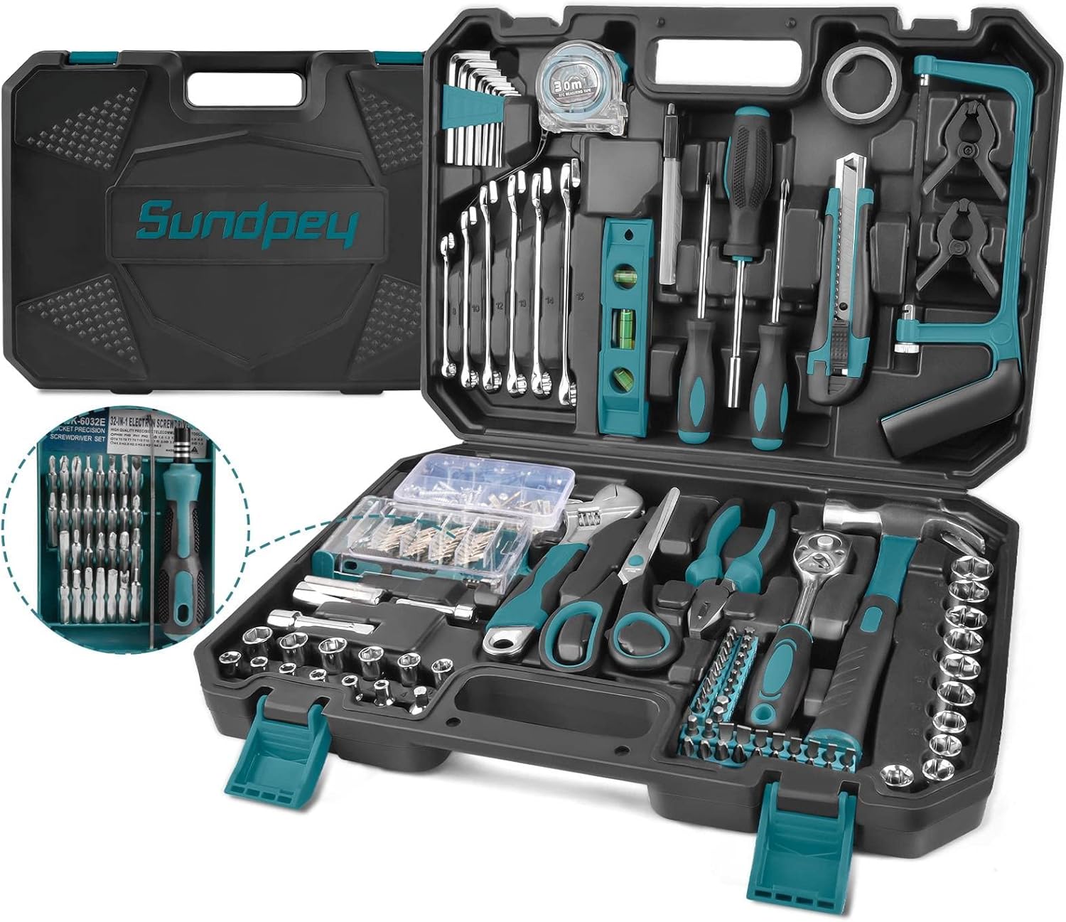 Sundpey Cassetta Attrezzi Completa 257PCS, Blu - immagine 1