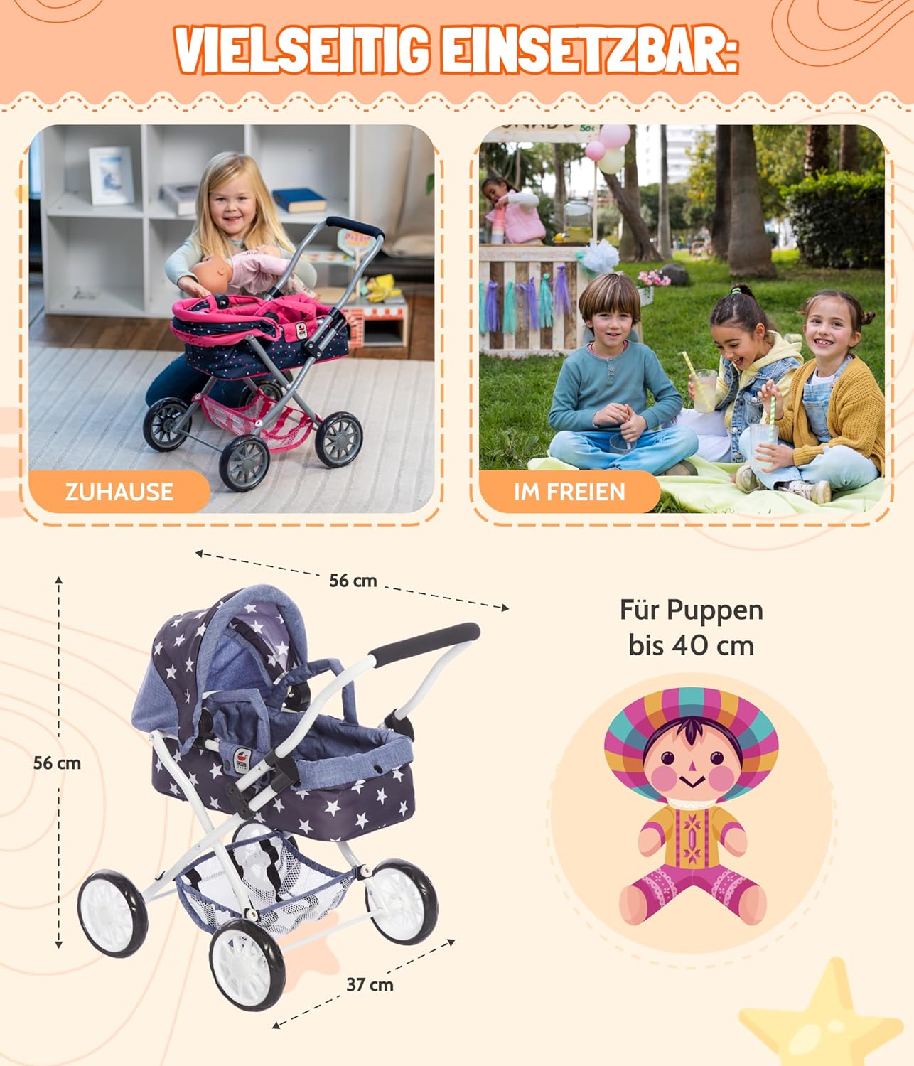 Bayer Chic 2000 - Passeggino per Bambole Smarty - immagine 4
