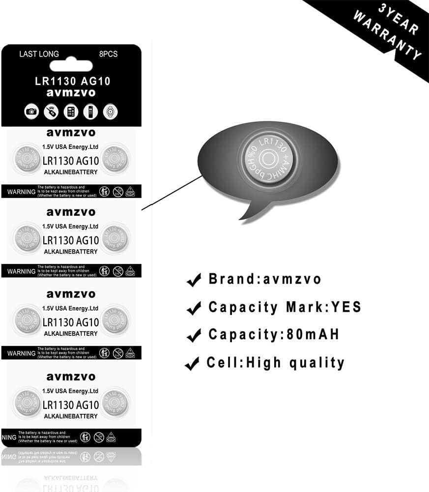 LR1130 Batterie a Bottone Alcaline 1,5V (64 pz) - immagine 2