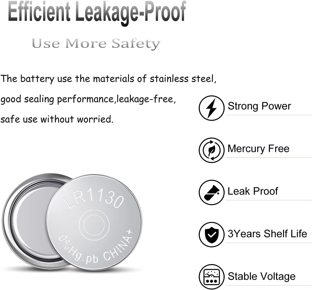 LR1130 Batterie a Bottone Alcaline 1,5V (64 pz) - immagine 4