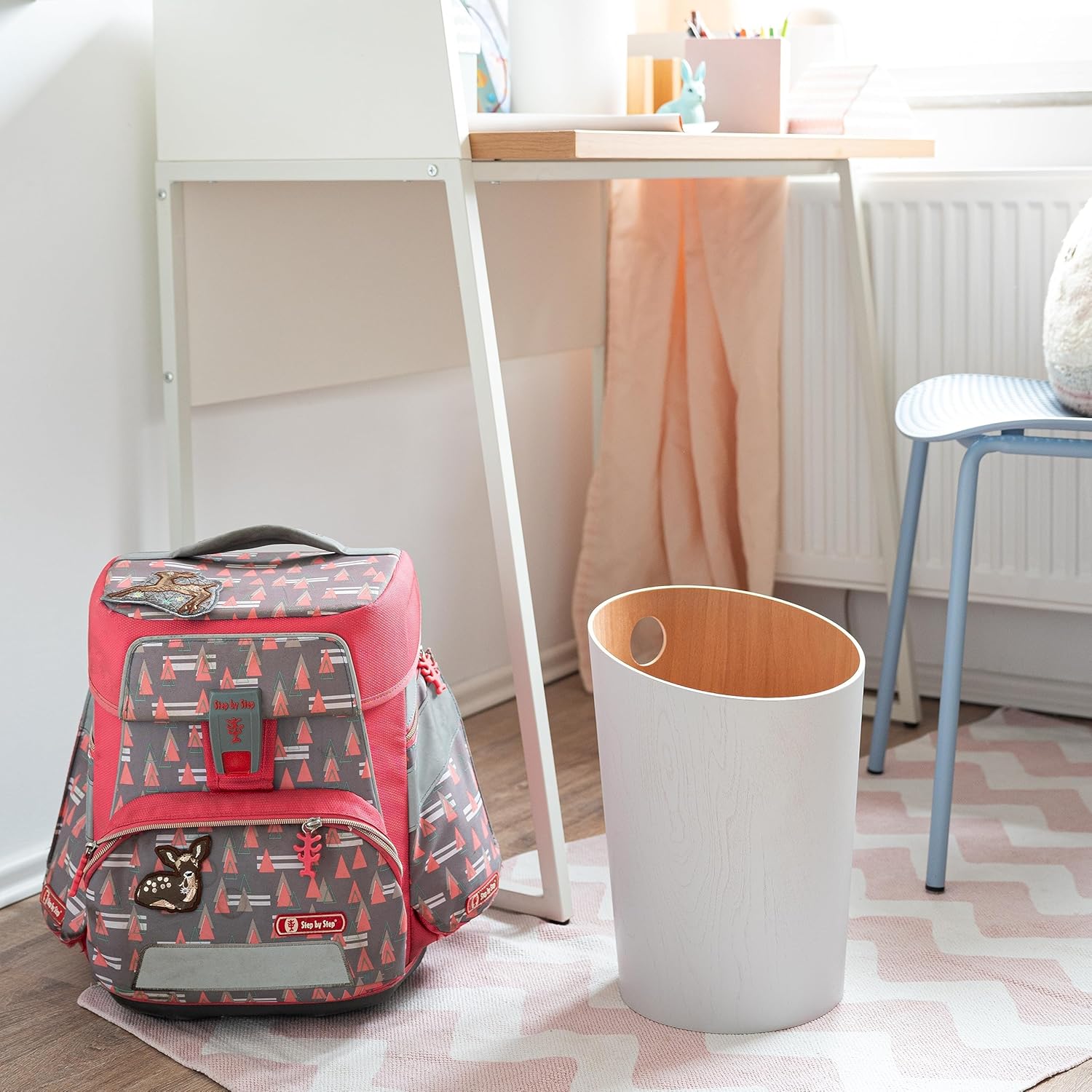 Kazai.® Cestino da Ufficio Design 'Bennet', Bianco - immagine 5