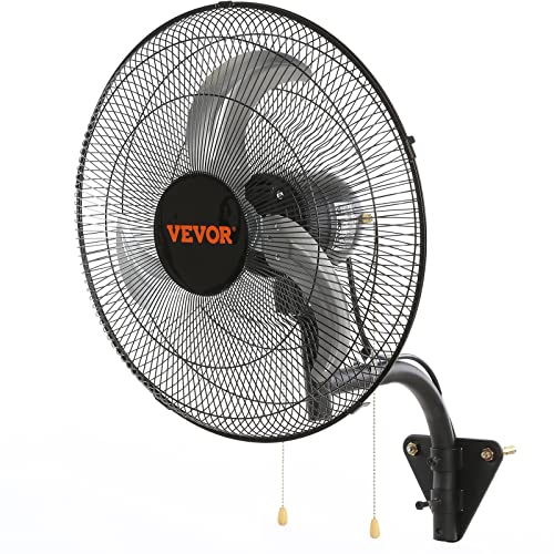 Vevor Ventilatore da Parete Industriale 51 cm, Nero