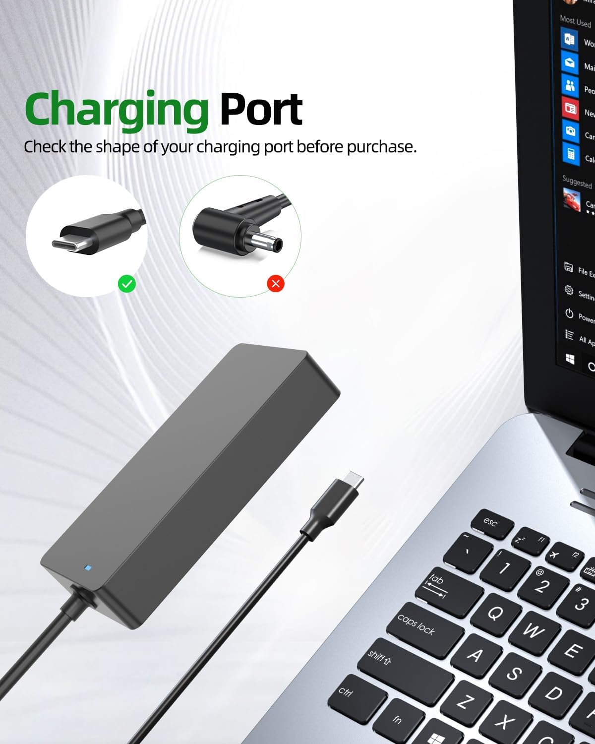 Caricatore Type-C 100W per MSI Prestige e Summit - immagine 3