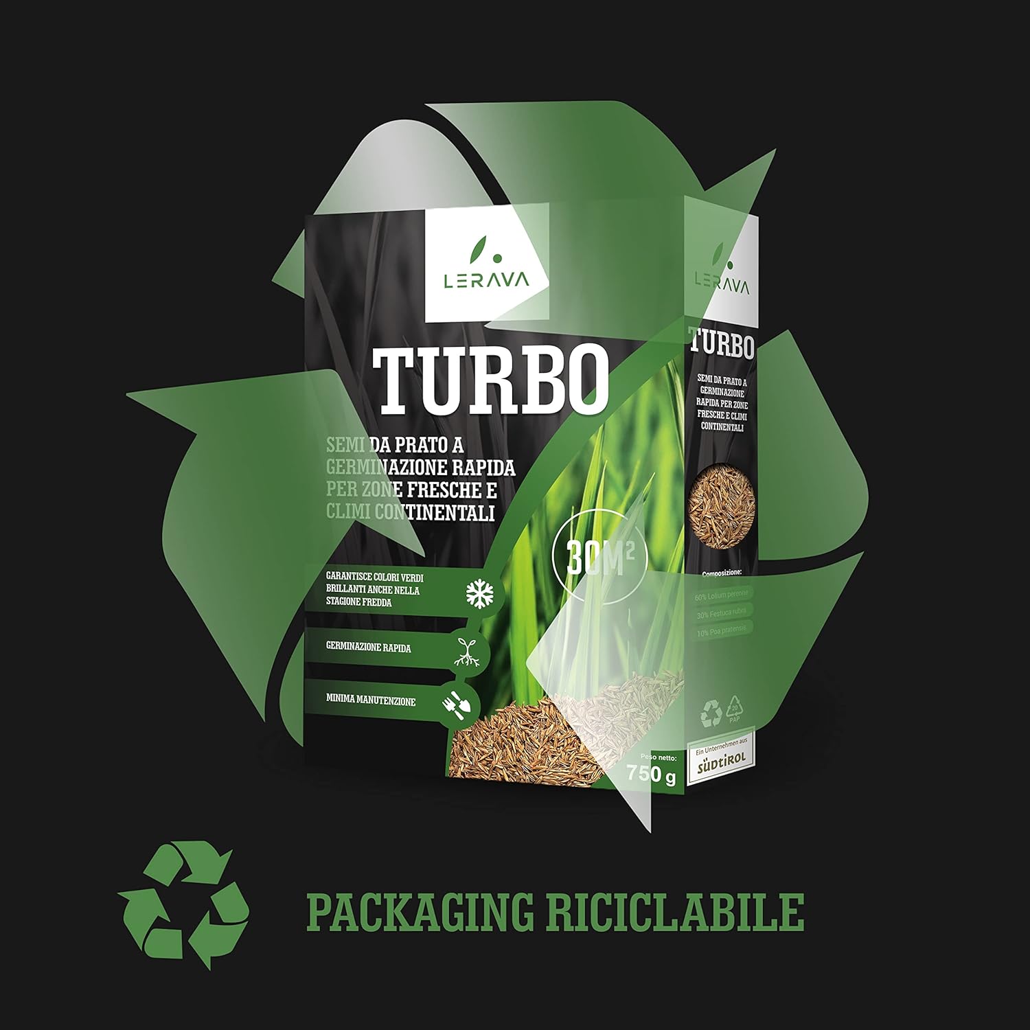 Lerava® TURBO Semi Prato Resistente 150m² - immagine 5