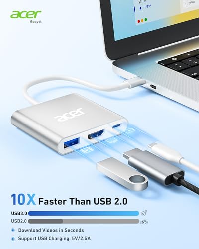 Acer Adattatore USB C HDMI 4K con PD 100W - immagine 4