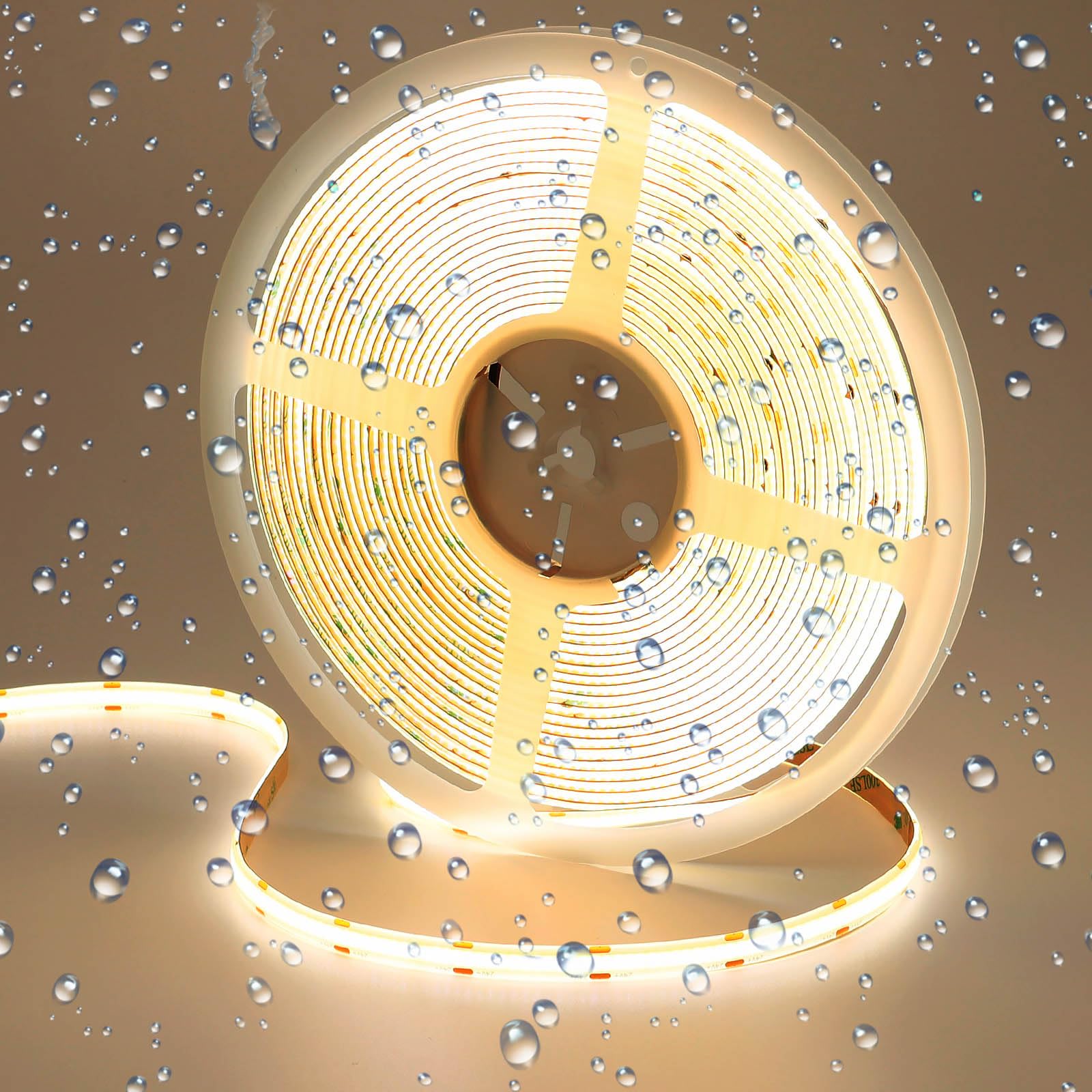 Goming Striscia LED COB 24V 10M IP65 Bianco Naturale 4000K