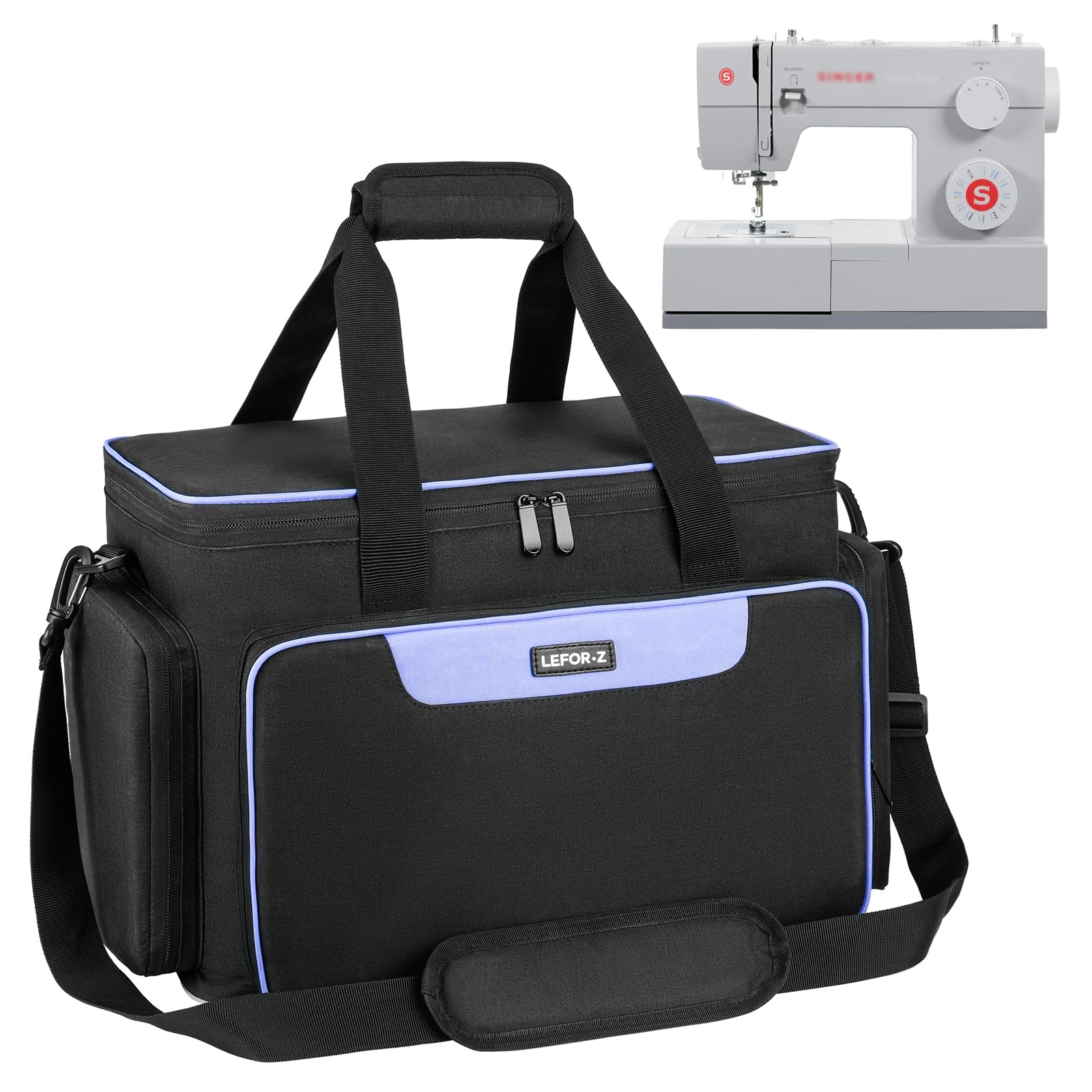 LEFOR·Z Borsa Macchina da Cucire Nera
