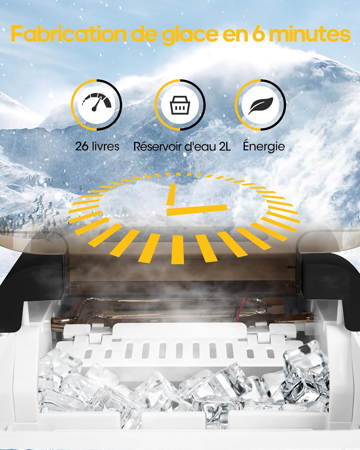 Macchina Ghiaccio Smart con Wi-Fi e Autopulente - immagine 4