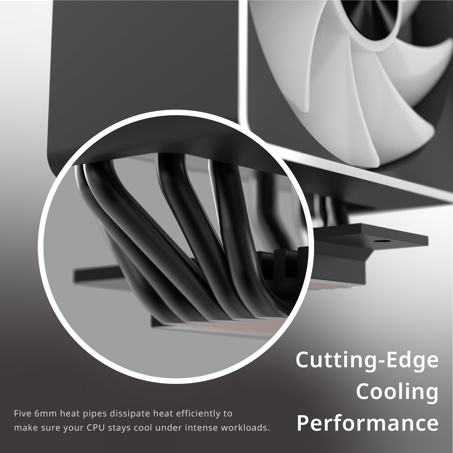 APNX AP1-V CPU-Kühler - 120mm, weiß - immagine 2