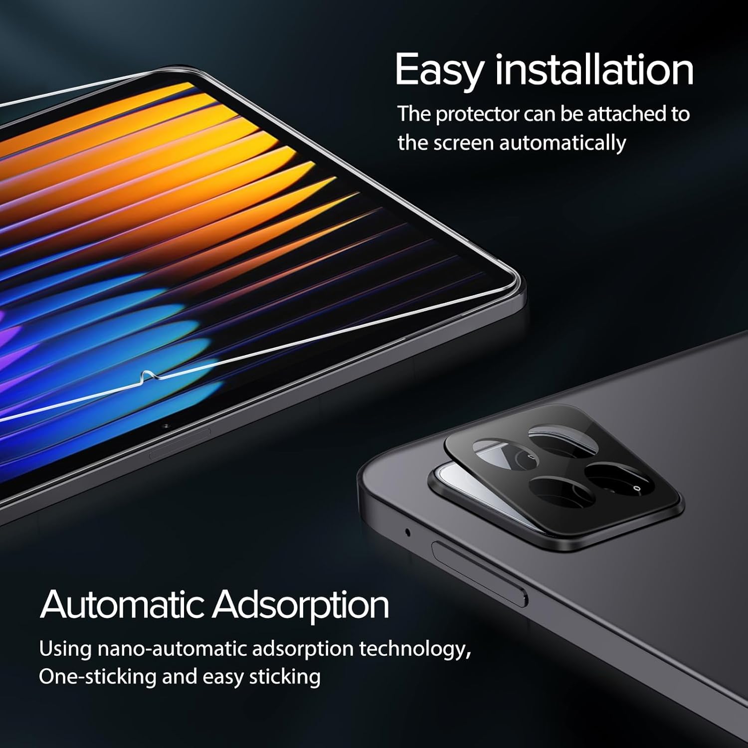 Ivoler 2 Pezzi Vetro Temperato per Xiaomi Pad 7/PRO 11.2" - immagine 6